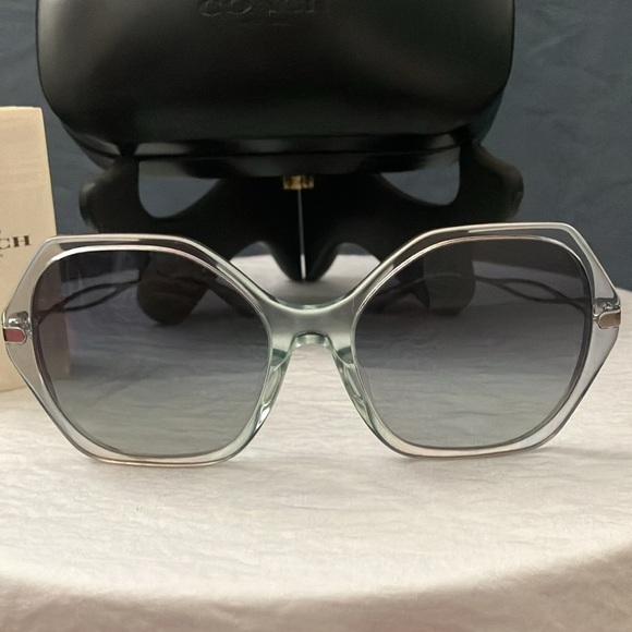 Coach: Translucent Blue (C3504) Sunglasses - Picture 2 of 16